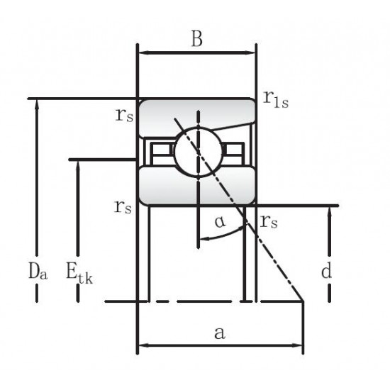 Радиально-упорные шарикоподшипники серии 719